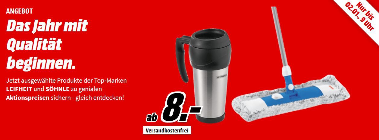 Media Markt Soehnle & Leifheit Aktion: z.B. Leifheit Isolierbecher für 8€ (statt 14€)